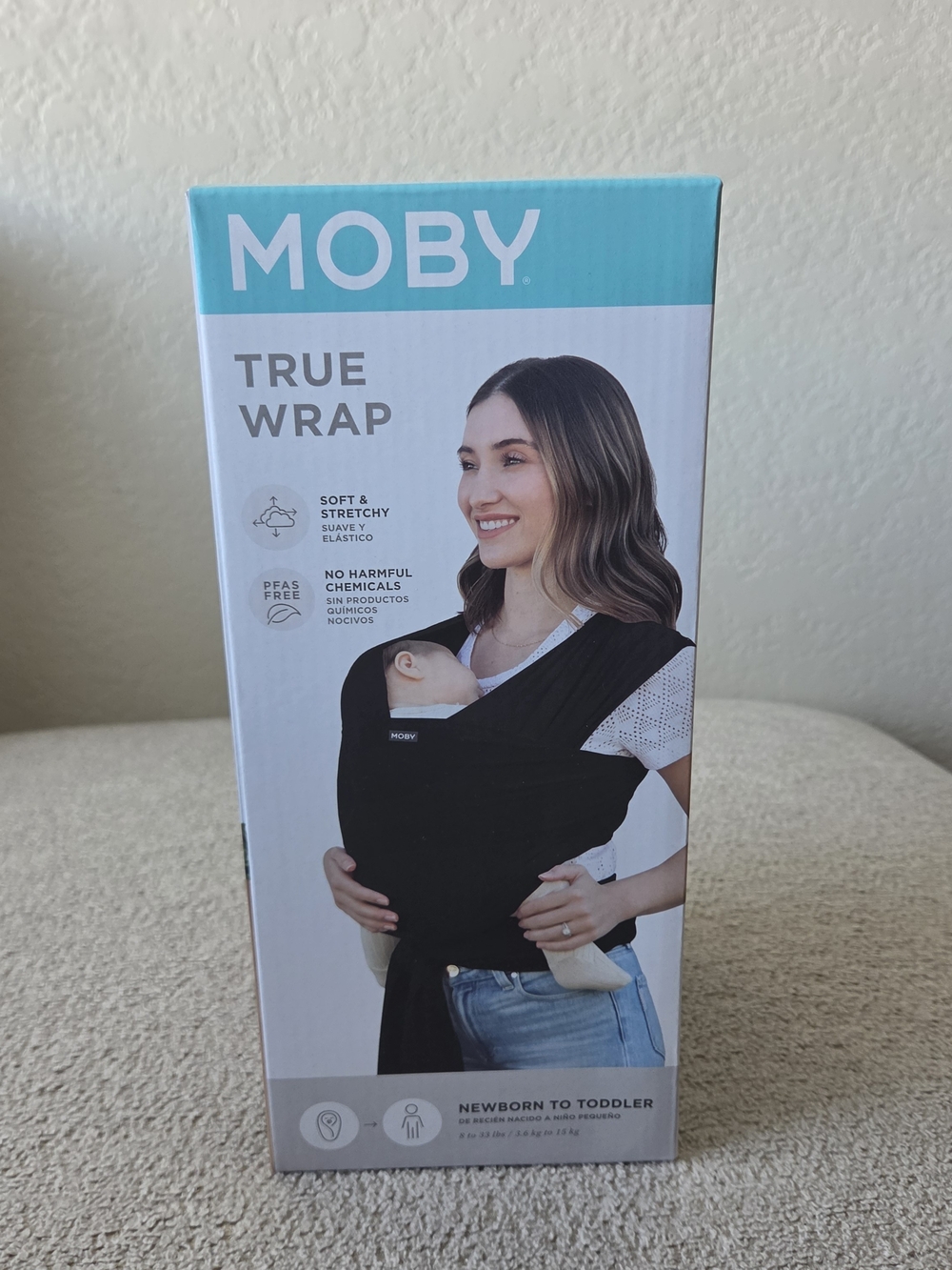 Moby True Wrap Carrier - Black